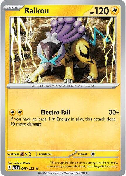Mega Evolution Raikou Pokémon card